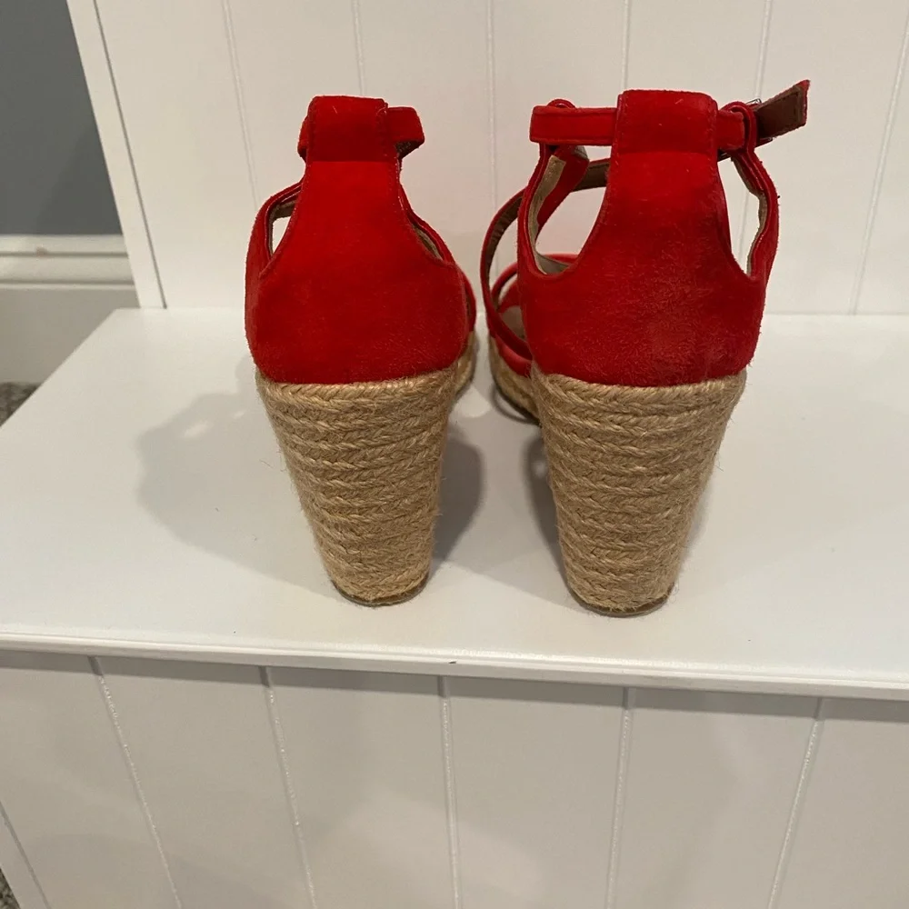 Tabitha Simmons Red Espadrille Sandals
